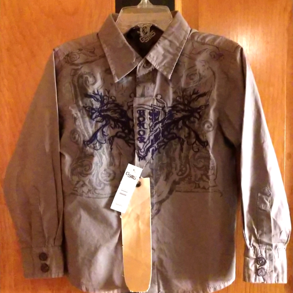 Boys button down shirt 4T NWT